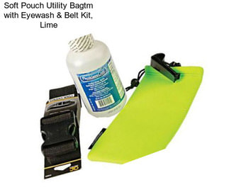 Soft Pouch Utility Bagtm with Eyewash & Belt Kit, Lime