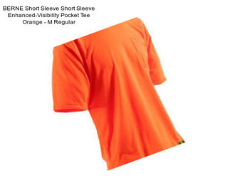 BERNE Short Sleeve Short Sleeve Enhanced-Visibility Pocket Tee Orange - M Regular