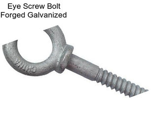 Eye Screw Bolt Forged Galvanized