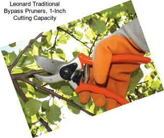 Leonard Traditional Bypass Pruners, 1-Inch Cutting Capacity