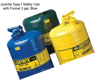 Justrite Type I Safety Can with Funnel 2 gal, Blue
