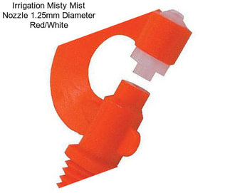 Irrigation Misty Mist Nozzle 1.25mm Diameter Red/White