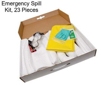 Emergency Spill Kit, 23 Pieces