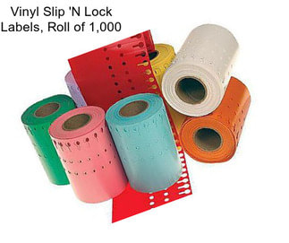 Vinyl Slip \'N Lock Labels, Roll of 1,000