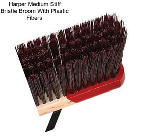 Harper Medium Stiff Bristle Broom With Plastic Fibers
