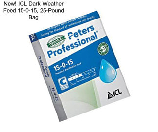 New! ICL Dark Weather Feed 15-0-15, 25-Pound Bag