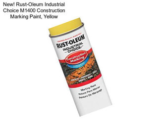 New! Rust-Oleum Industrial Choice M1400 Construction Marking Paint, Yellow