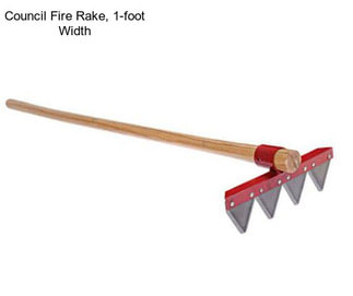 Council Fire Rake, 1-foot Width