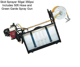 Skid Sprayer 50gal 350psi Includes 50ft Hose and Green Garde Spray Gun