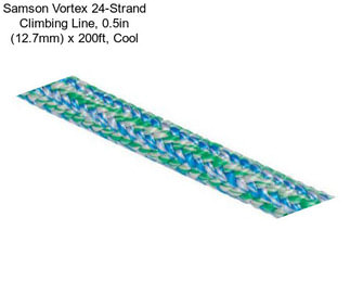 Samson Vortex 24-Strand Climbing Line, 0.5in (12.7mm) x 200ft, Cool