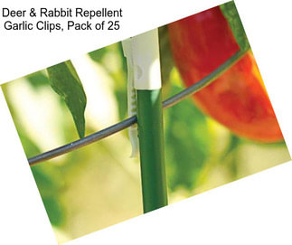 Deer & Rabbit Repellent Garlic Clips, Pack of 25