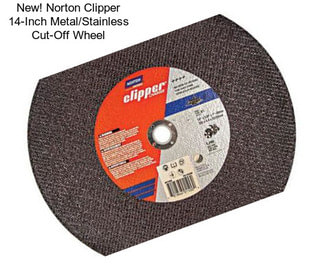 New! Norton Clipper 14-Inch Metal/Stainless Cut-Off Wheel