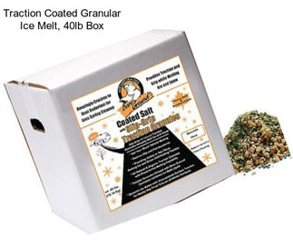 Traction Coated Granular Ice Melt, 40lb Box