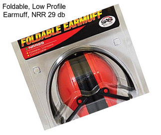 Foldable, Low Profile Earmuff, NRR 29 db