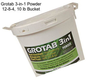 Grotab 3-in-1 Powder 12-8-4, 10 lb Bucket