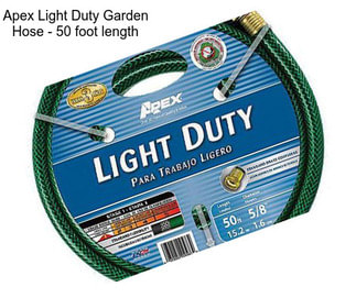Apex Light Duty Garden Hose - 50 foot length