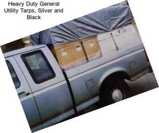 Heavy Duty General Utility Tarps, Silver and Black