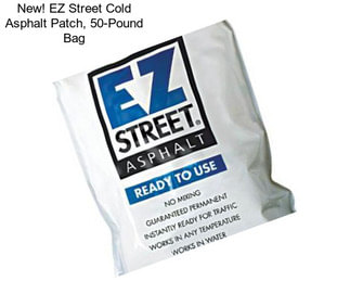 New! EZ Street Cold Asphalt Patch, 50-Pound Bag