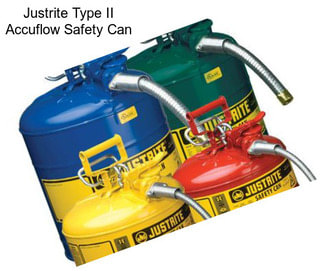 Justrite Type II Accuflow Safety Can