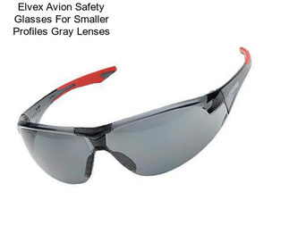Elvex Avion Safety Glasses For Smaller Profiles Gray Lenses