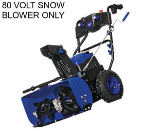 80 VOLT SNOW BLOWER ONLY