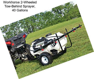 Workhorse 2-Wheeled Tow-Behind Sprayer, 40 Gallons
