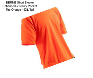 BERNE Short Sleeve Enhanced-Visibility Pocket Tee Orange - 6XL Tall