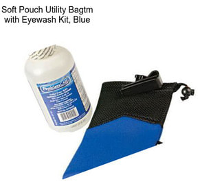 Soft Pouch Utility Bagtm with Eyewash Kit, Blue