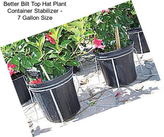 Better Bilt Top Hat Plant Container Stabilizer - 7 Gallon Size