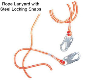 Rope Lanyard with Steel Locking Snaps