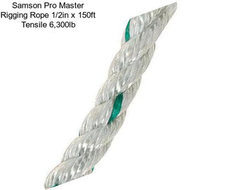 Samson Pro Master Rigging Rope 1/2in x 150ft Tensile 6,300lb