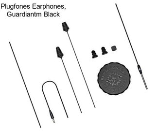 Plugfones Earphones, Guardiantm Black
