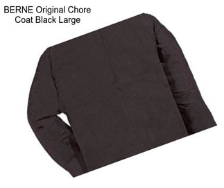 BERNE Original Chore Coat Black Large