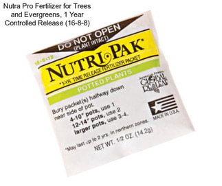 Nutra Pro Fertilizer for Trees and Evergreens, 1 Year Controlled Release (16-8-8)