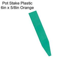 Pot Stake Plastic 6in x 5/8in Orange