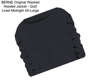 BERNE Original Washed Hooded Jacket - Quilt Lined Midnight 4X-Large