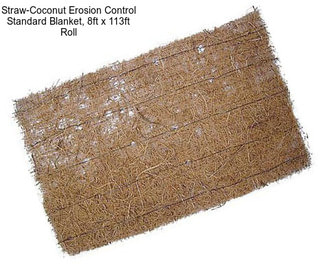 Straw-Coconut Erosion Control Standard Blanket, 8ft x 113ft Roll