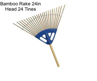 Bamboo Rake 24in Head 24 Tines