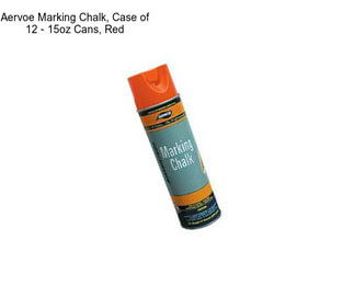 Aervoe Marking Chalk, Case of 12 - 15oz Cans, Red