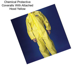 Chemical Protective Coveralls With Attached Hood Yellow