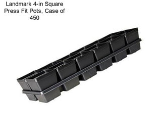 Landmark 4-in Square Press Fit Pots, Case of 450