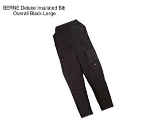 BERNE Deluxe Insulated Bib Overall Black Large