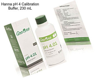 Hanna pH 4 Calibration Buffer, 230 mL