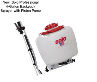 New! Solo Professional 4-Gallon Backpack Sprayer with Piston Pump