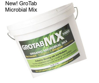 New! GroTab Microbial Mix