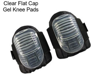 Clear Flat Cap Gel Knee Pads