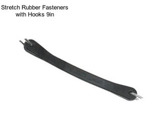 Stretch Rubber Fasteners with Hooks 9in