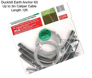 Duckbill Earth Anchor Kit Up to 3in Caliper Cable Length 12ft