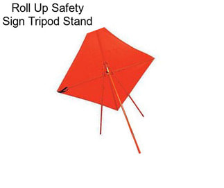 Roll Up Safety Sign Tripod Stand