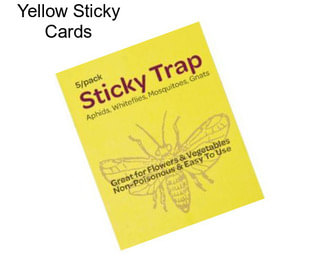 Yellow Sticky Cards